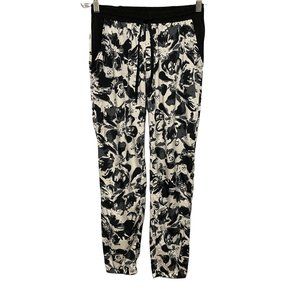 Walter by Walter Baker Black Grey  and White Abstract Jogger Pants